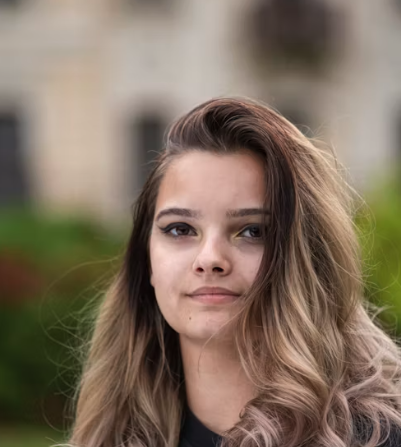 Face of a happy client